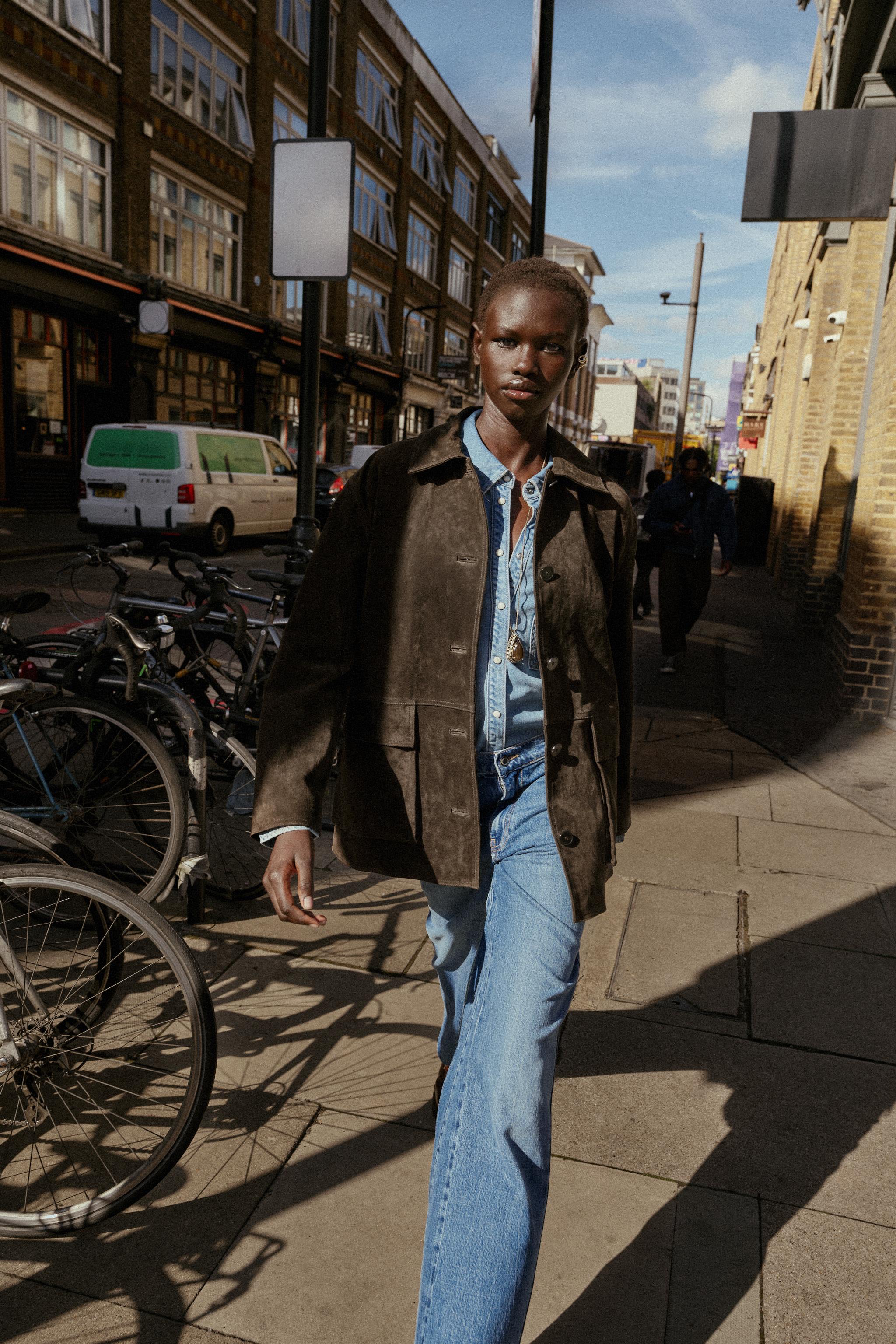 ホワイトレザージャケット　ZARA　WhiteLeatherJacket フェイクレザージャケット - メンズ | ZARA 日本