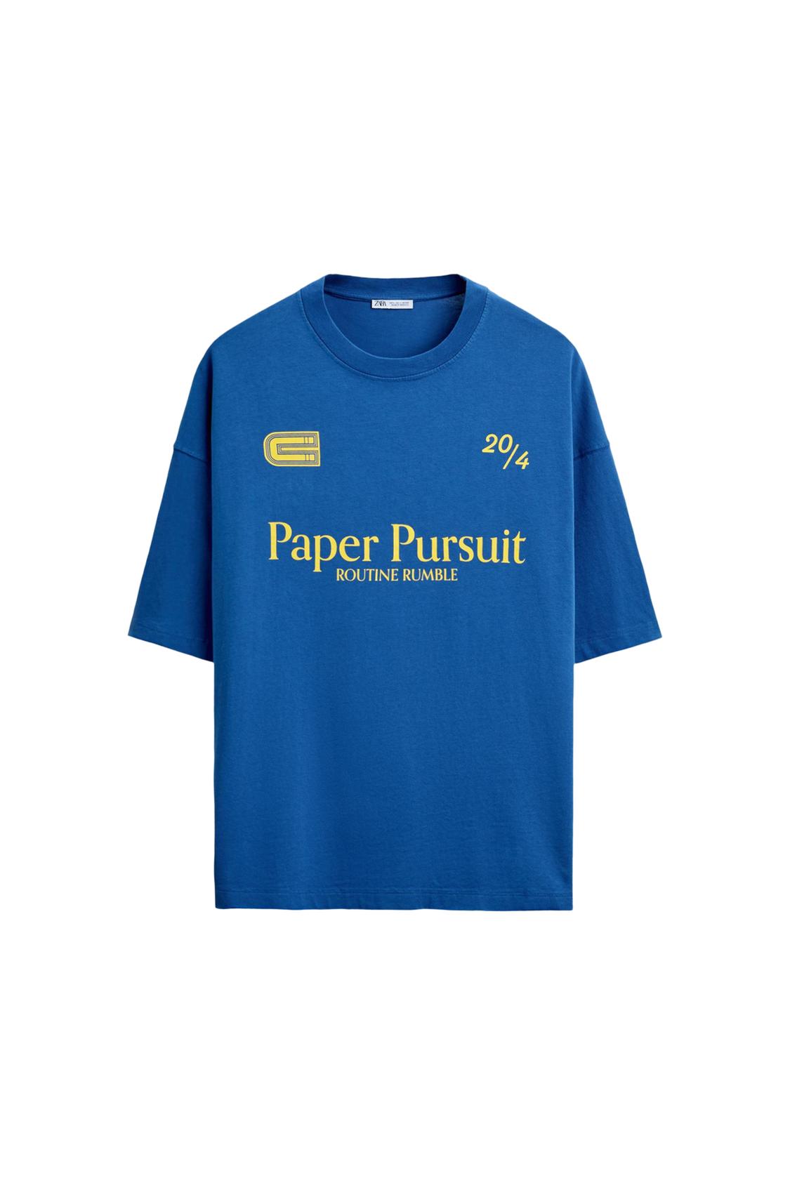 PRINTED T-SHIRT WITH SLOGANS - Image 5