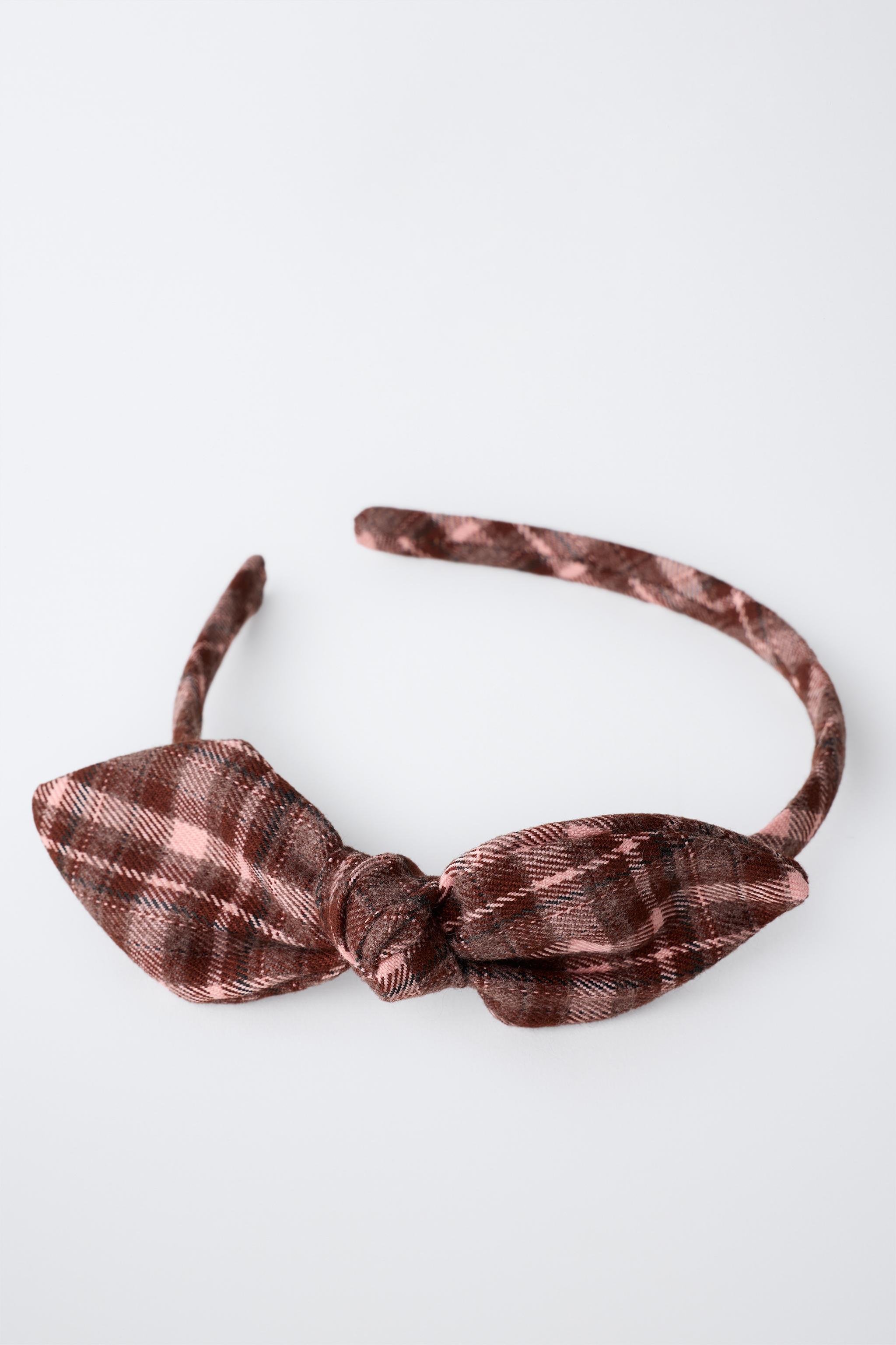 GINGHAM BOW HEADBAND