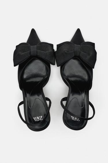 CHAUSSURES À TALONS AVEC LACET - Noir de Zara - Image 8