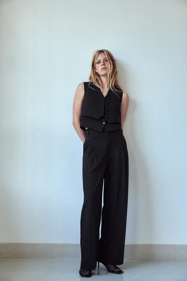 GILET AND TROUSERS SET - DARK SALMON by Zara