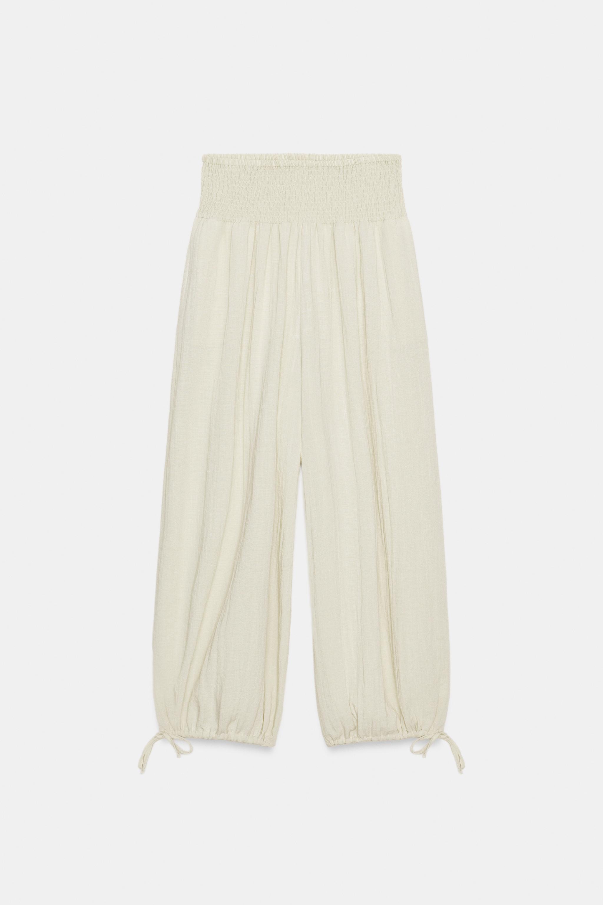 PANTALON À TAILLE ÉLASTIQUE