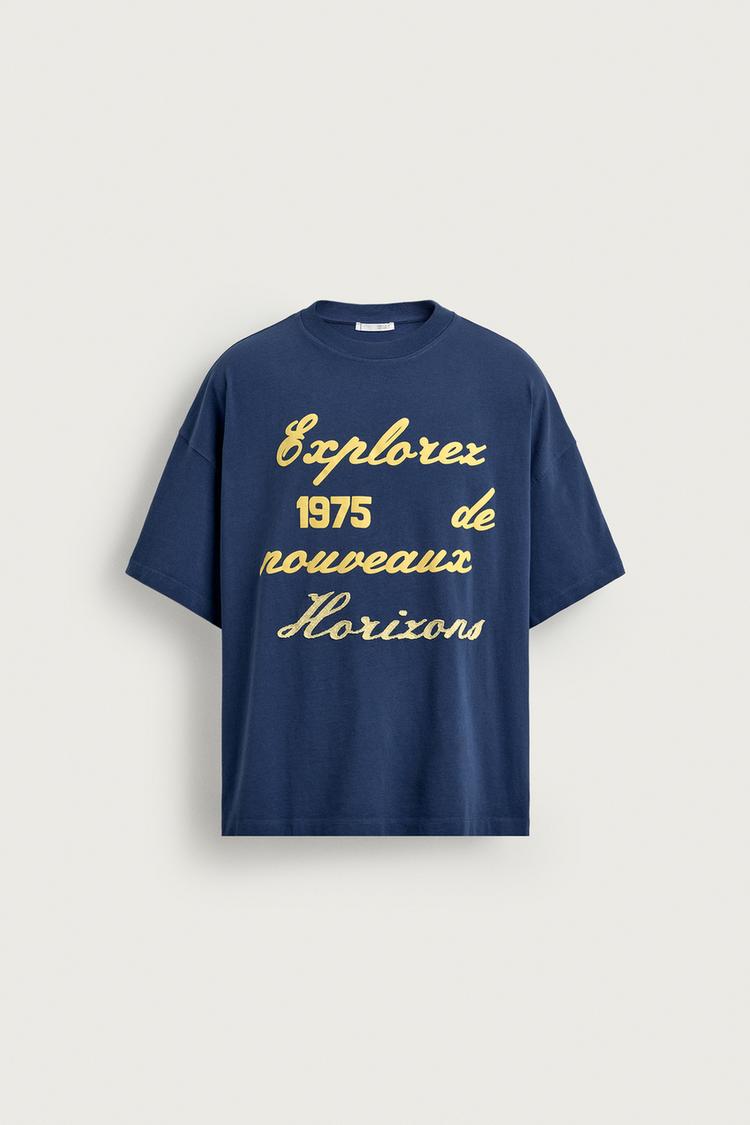 Camiseta bordado estampado combinados