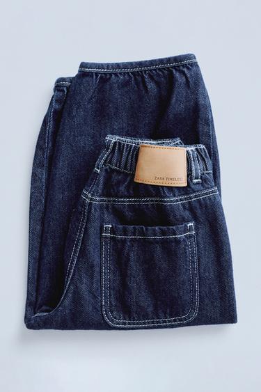 ZARA TIMELESZ - DART DETAIL BAGGY JEANS - Dark indigo by Zara - Image 2