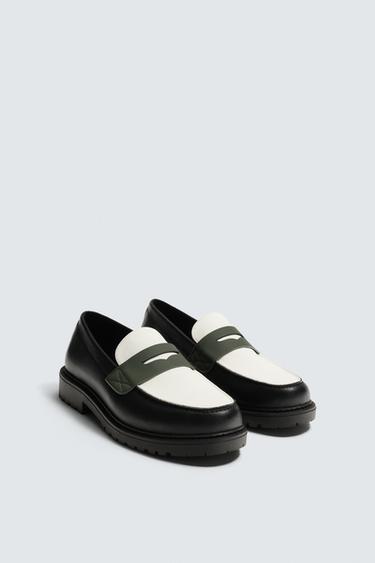 GIÀY LƯỜI CÓ ĐAI NGANG - Xanh Lá từ Zara