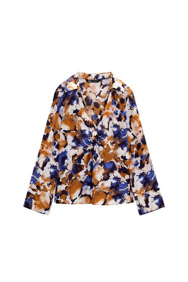 KNOTTED PRINTED SHIRT