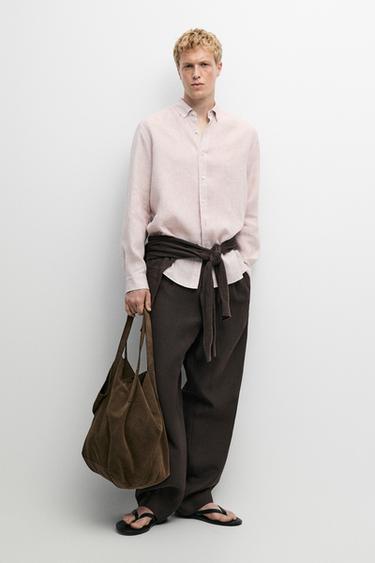 Zara 100% Linen regular fit shirt - 136 - Image 0