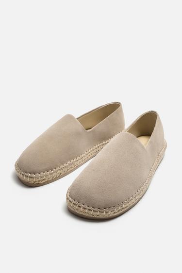 Alpargatas ZARA Hombre Crochet, Suela De Yute, Marrón, Estilo Mediterráneo