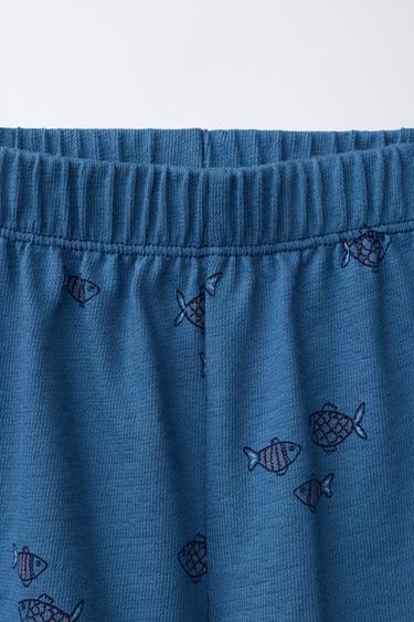 SHORT IMPRIMÉ POISSONS - Bleu de Zara - Image 2