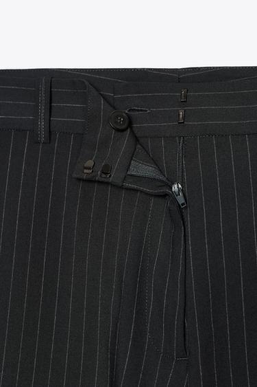 PINSTRIPED TROUSERS WITH VENTS ZW COLLECTION - striped by Zara - Image 9