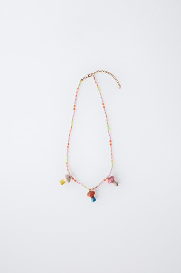 MUSHROOM BEAD NECKLACE - Multicoloured by Zara - Image 0