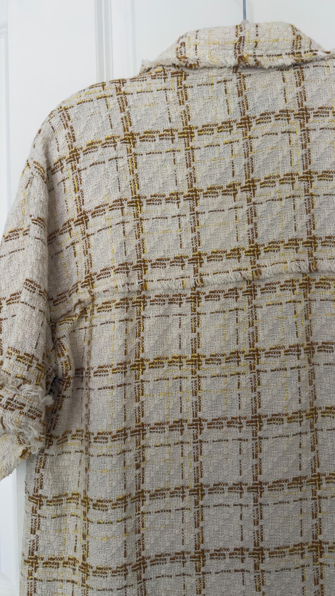 GOLD BUTTON DRESS - Image 7