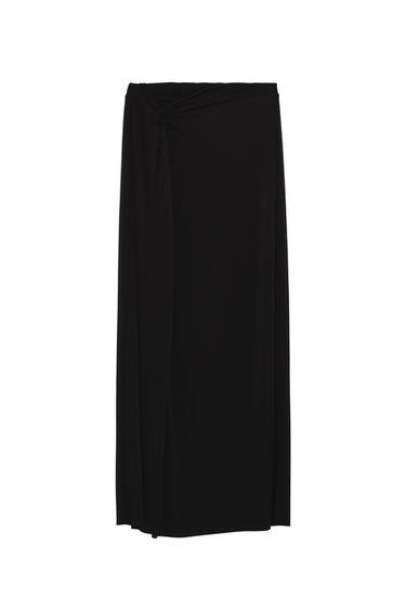 SKIRT WITH KNOTTED WAIST