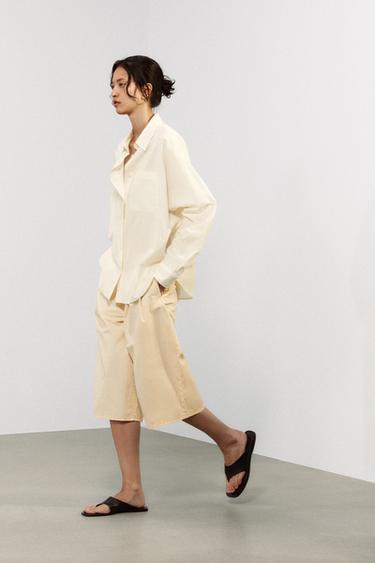 BATWING SLEEVE SHIRT - Oyster-white by Zara - Image 3