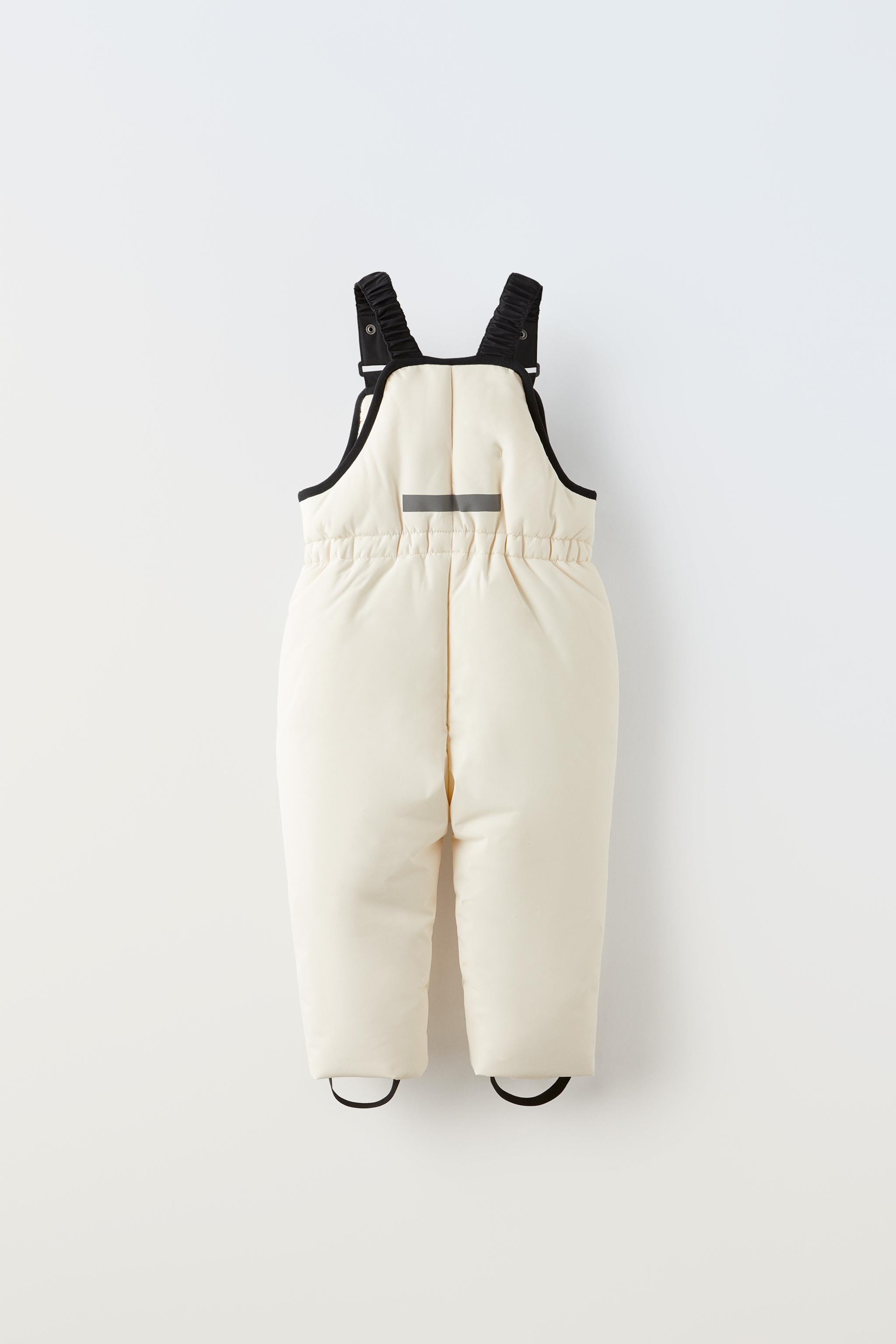 Zara white orders dungarees