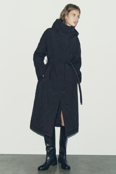 СТЕГАНАЯ КУРТКА — ZW COLLECTION — ЧЕРНЫЙ от Zara — изображение 0
