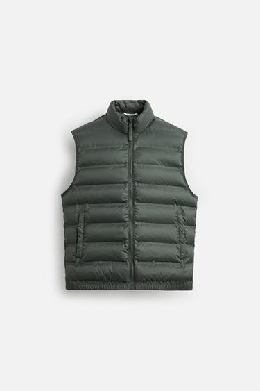 GILET SANS MANCHES MATELASSÉ LÉGER - Vert de Zara - Image 6