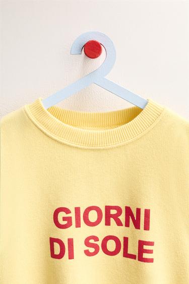 ZARA TIMELESS - SLOGAN SWEATSHIRT - Yellow by Zara - Image 2