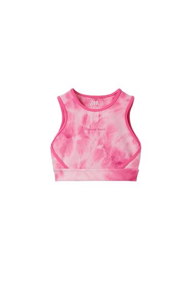 SPORTY TIE-DYE TOP