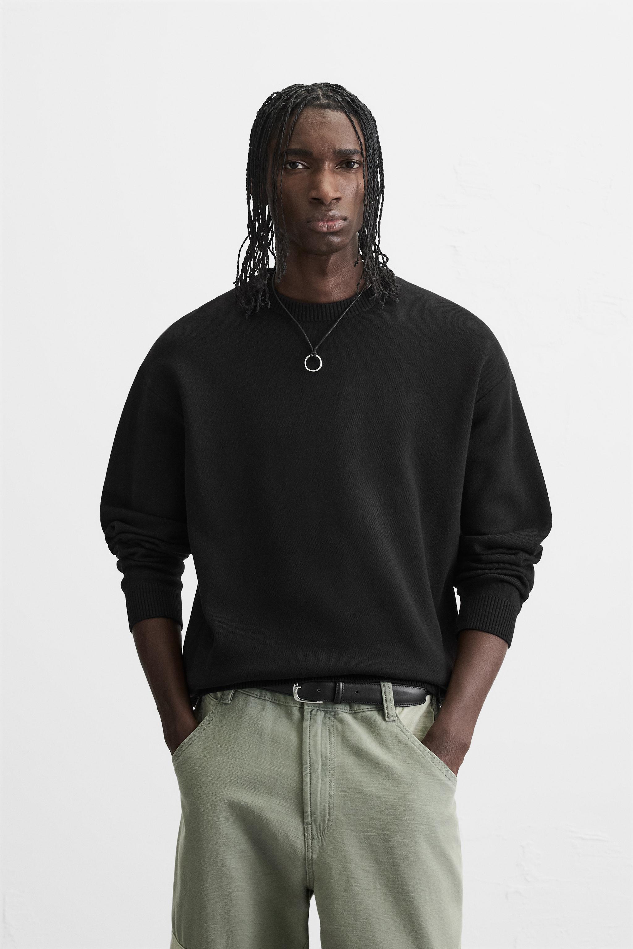 ZARA セーター 黒 ZARA(ザラ) ニット・セーター(メンズ) - 海外通販のBUYMA