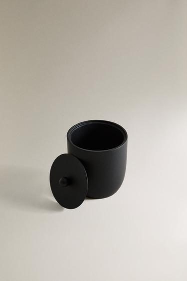 BLACK RESIN BATHROOM ORGANISER JAR - Black by Zara - Image 2