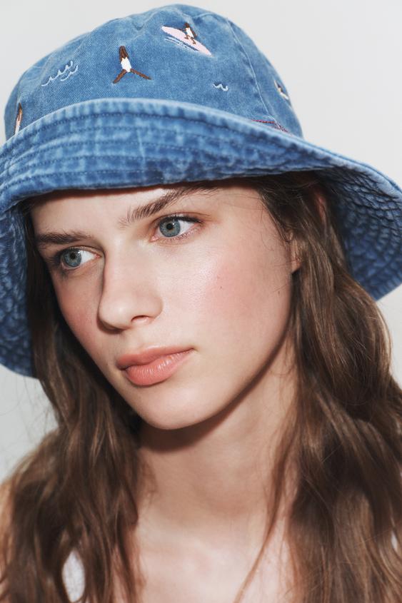 EMBROIDERED BUCKET HAT from Zara - $35.90