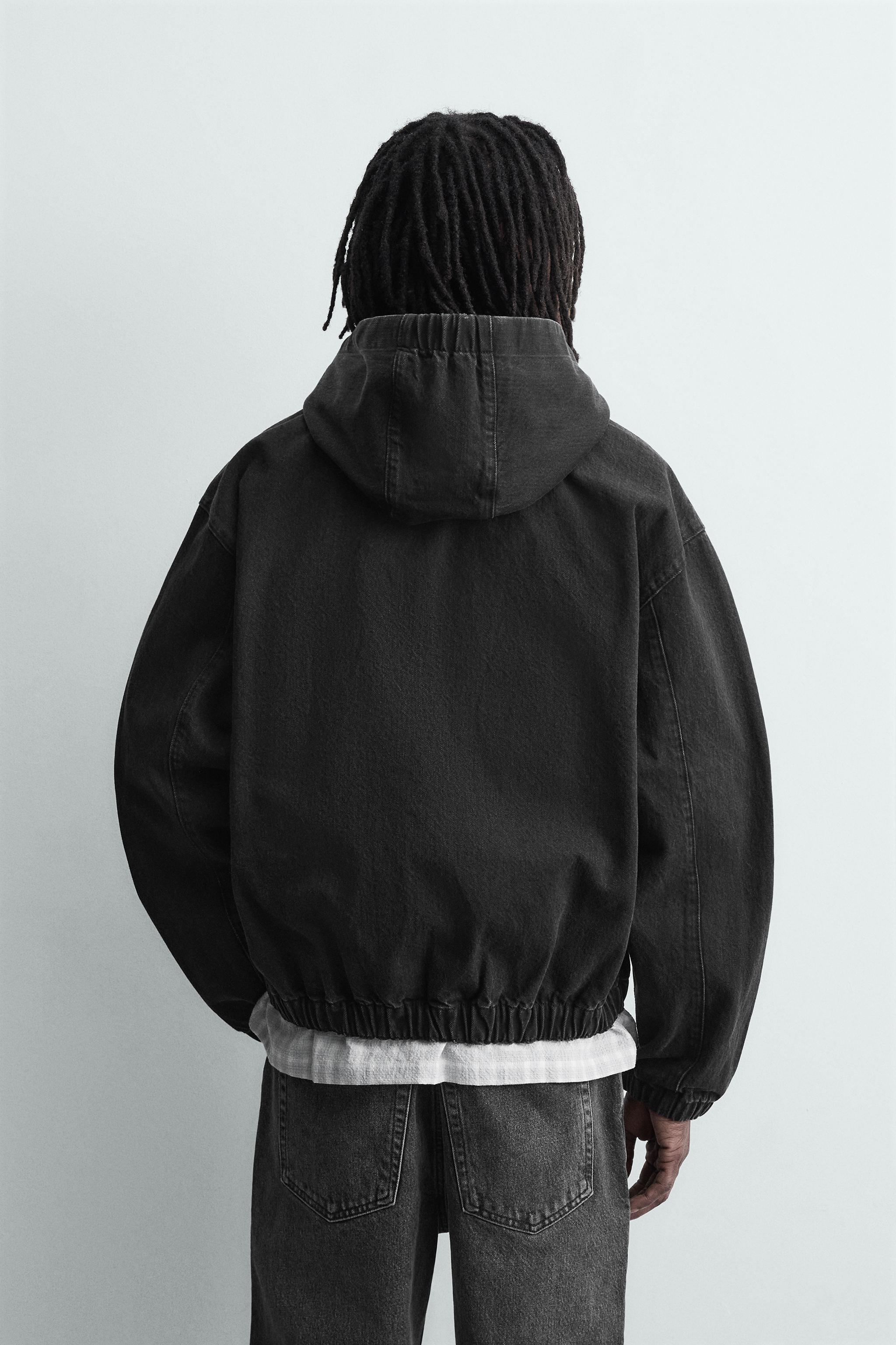 WASHED HOODIE JACKET
