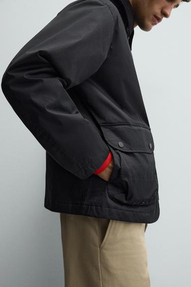 CONTRAST COLLAR PARKA - Dark grey by Zara - Image 5
