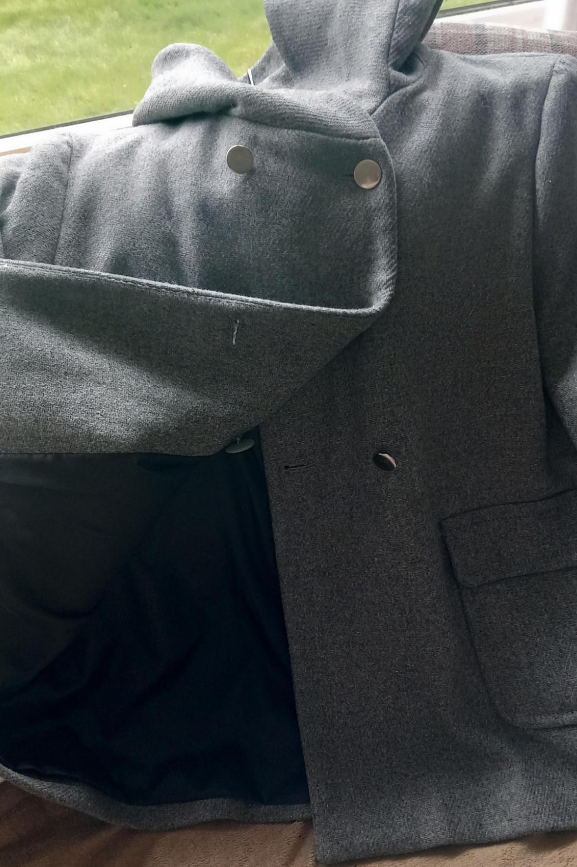 COAT WITH WRAPAROUND COLLAR - Image 3