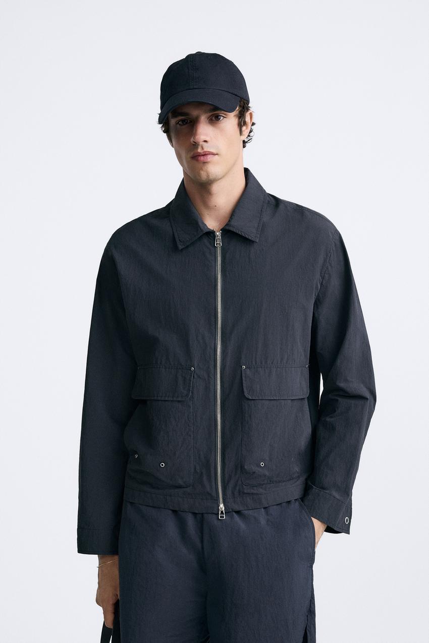 ポケット テクニカル ジャケット - ネイビーブルー | ZARA Japan / 日本 