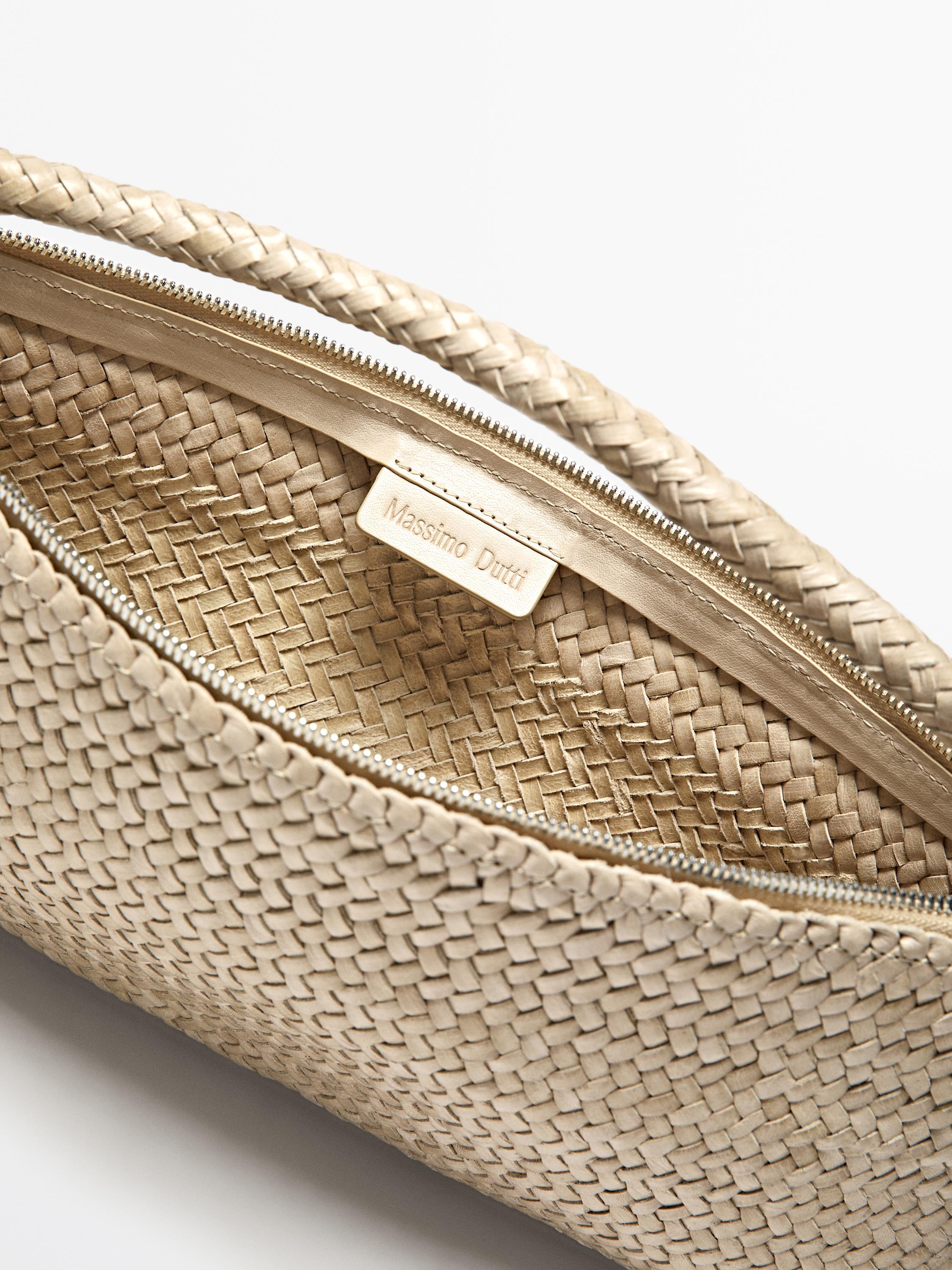 Sac tressé cuir nappa