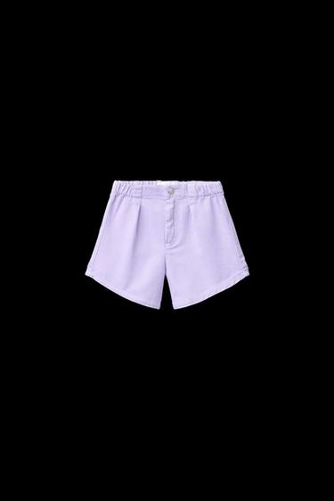 JEANS-BERMUDASHORTS MIT ABNÄHERN - Violett von Zara - Bild 0