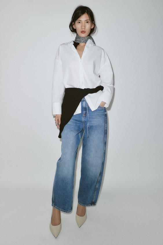 BASIC POPLIN SHIRT - White by Zara - Image 0