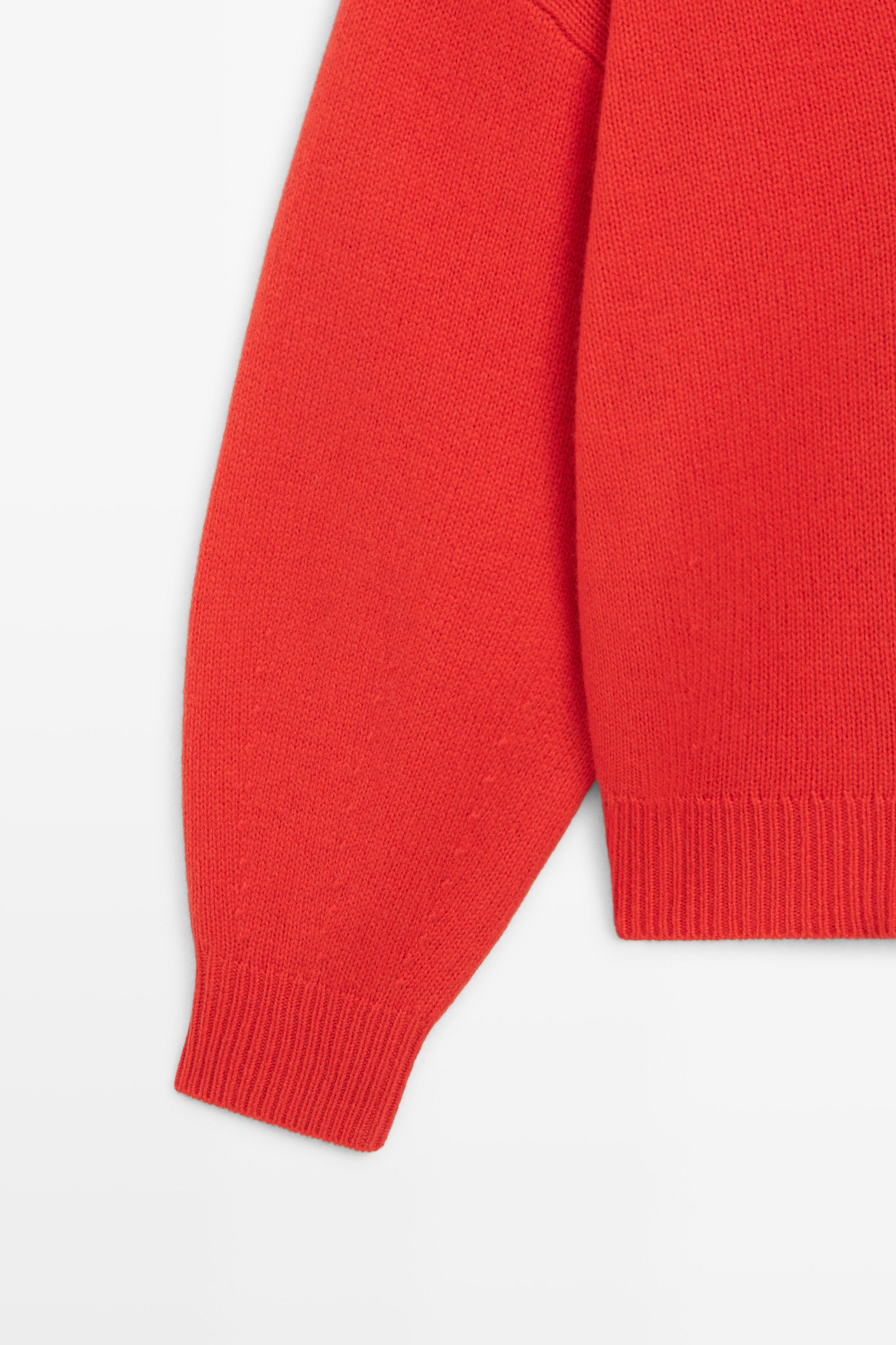 Oversize wool-blend knit sweater
