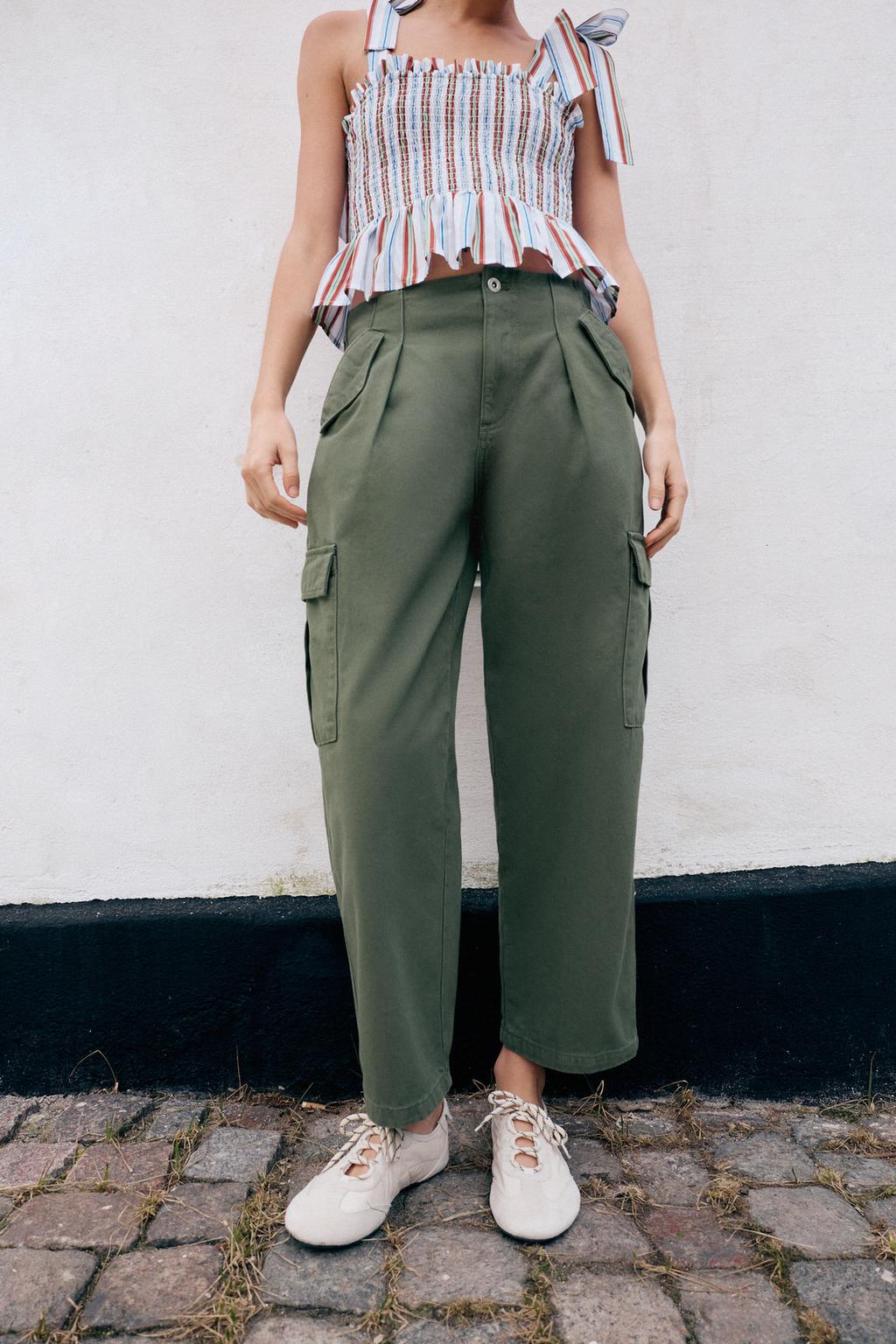 MID-RISE CARGO PANTS