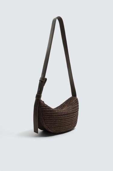 SAC PORTÉ ÉPAULE TRESSÉ - Marron de Zara - Image 1