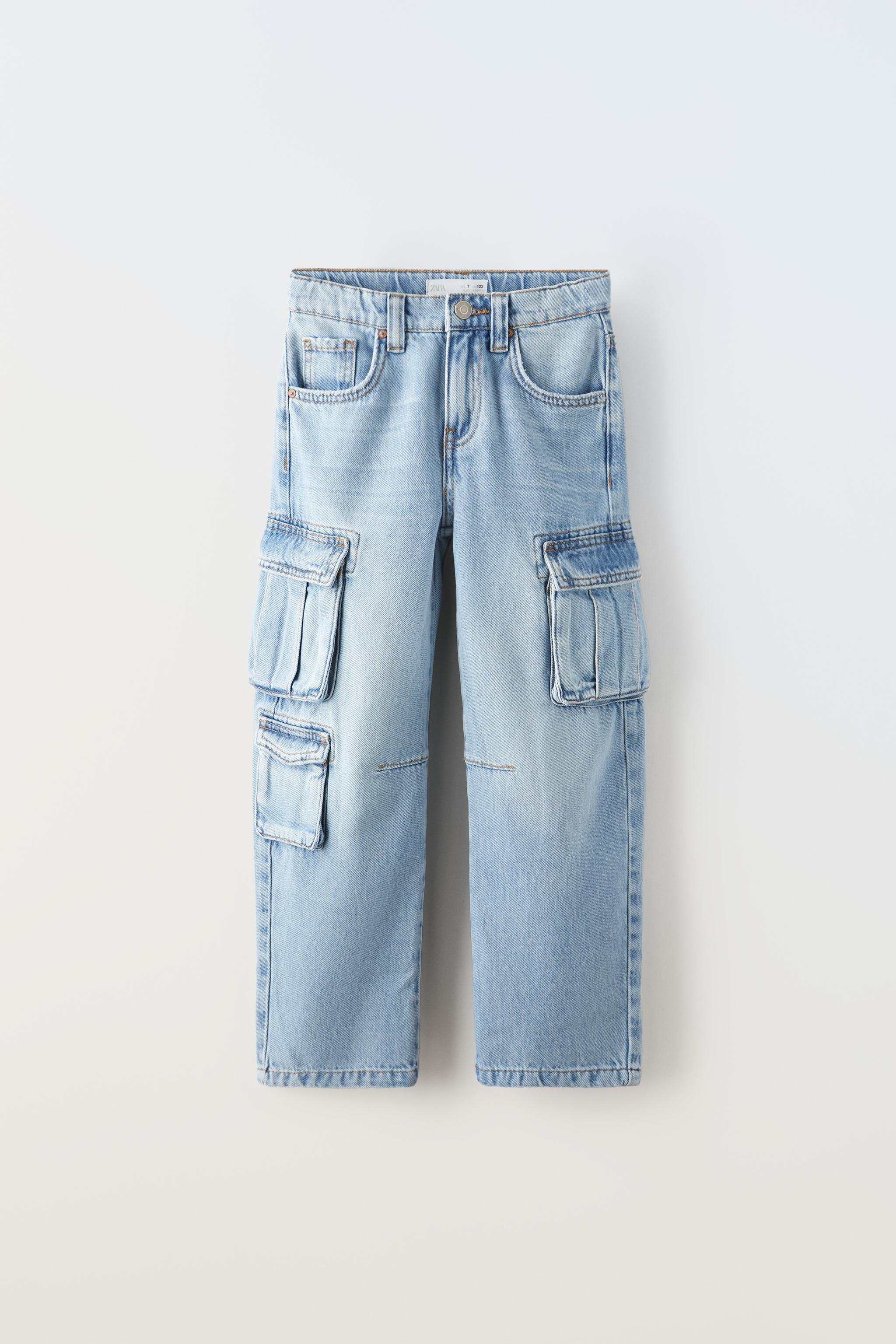 Denim jeans 2025 with cargo pockets