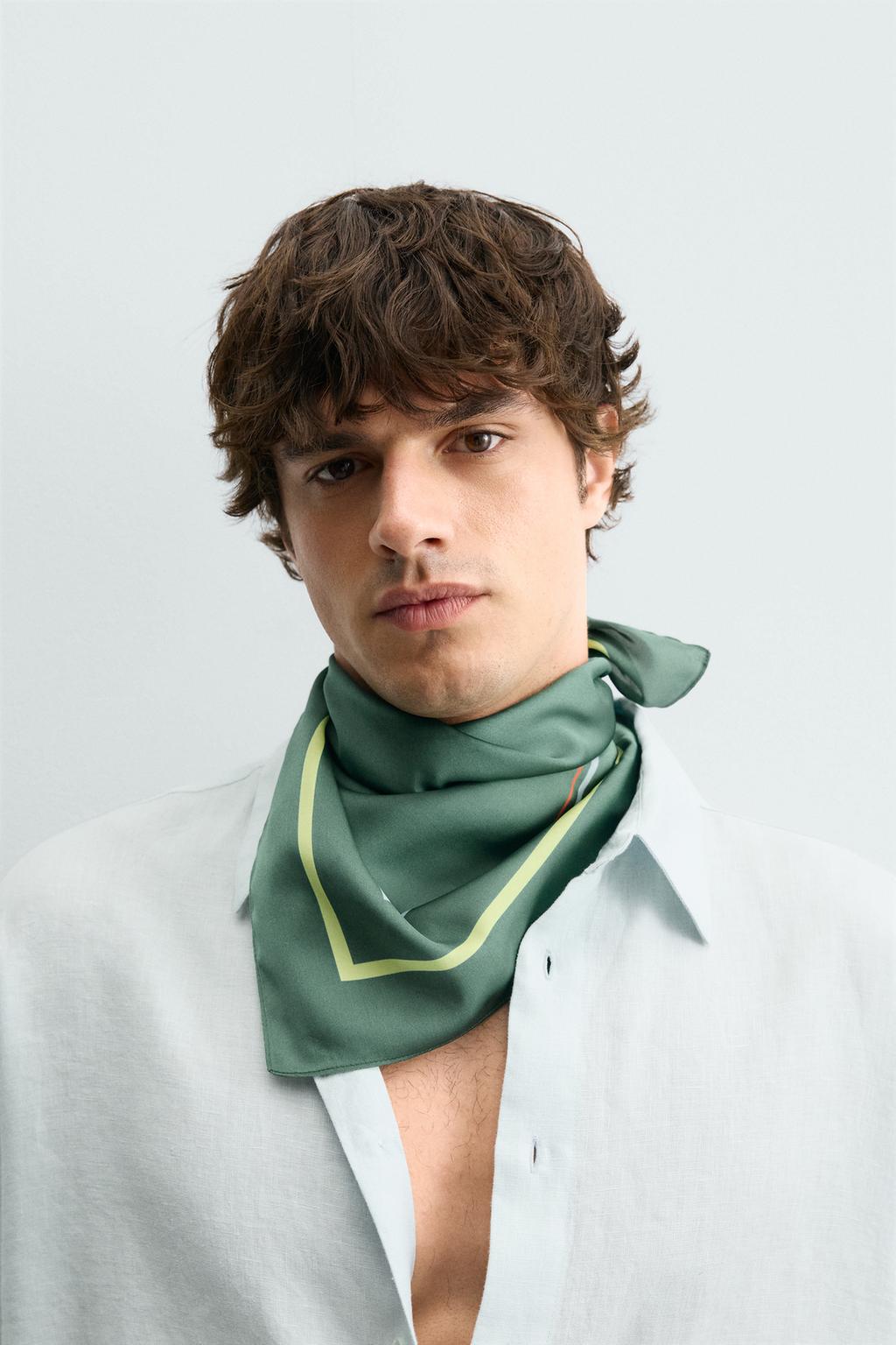 Zara Həndəsi naxışlı axıcı bandana