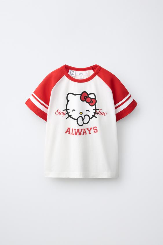 HELLO KITTY © SANRIO RAGLAN SLEEVE T-SHIRT - White de Zara - Imagen 0