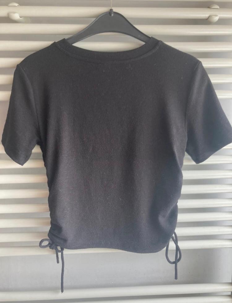 RIBBED TOP WITH GATHERED DETAIL - Image 2