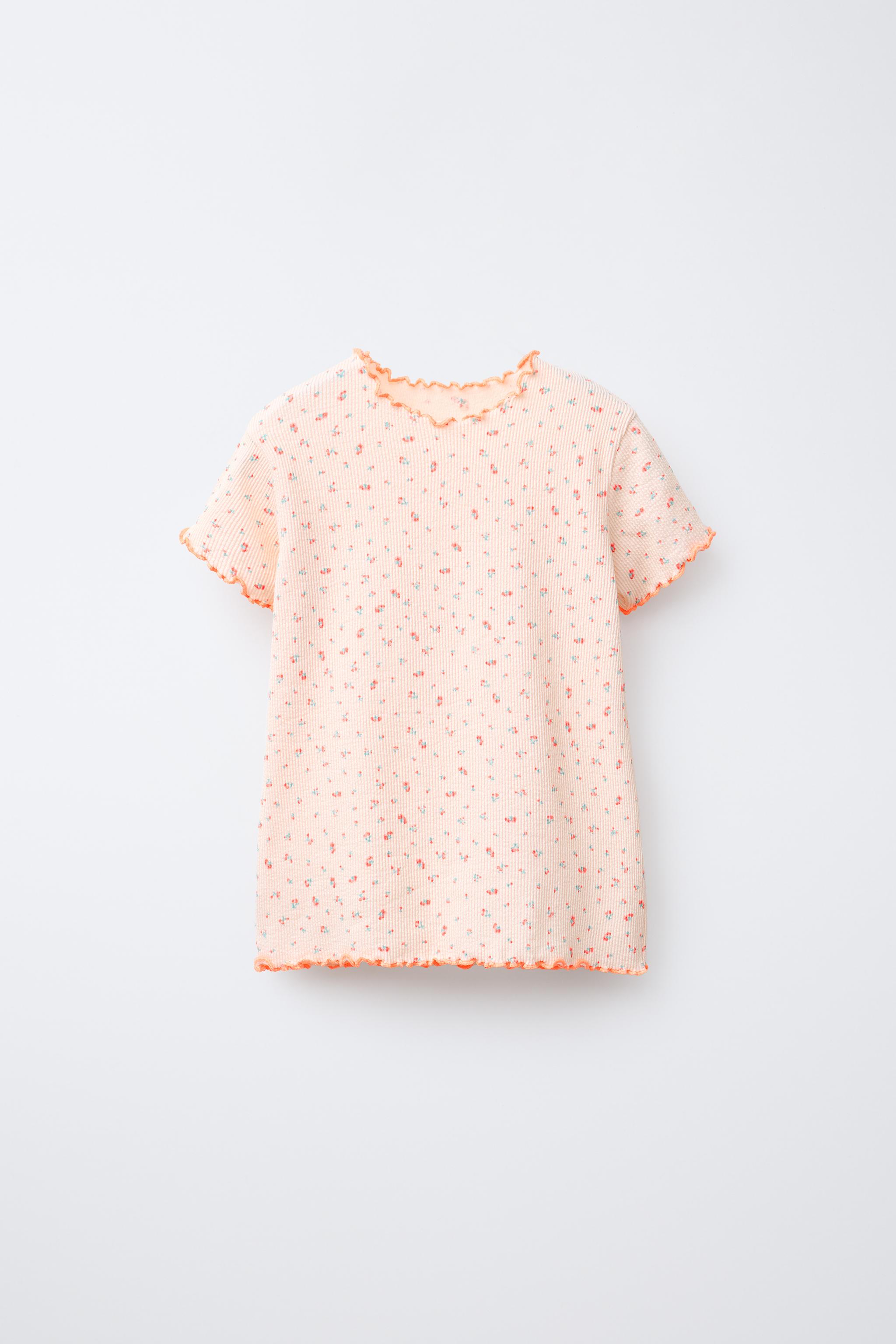 6～14歳/蛍光花柄パジャマ - オレンジ色 | ZARA Japan / 日本