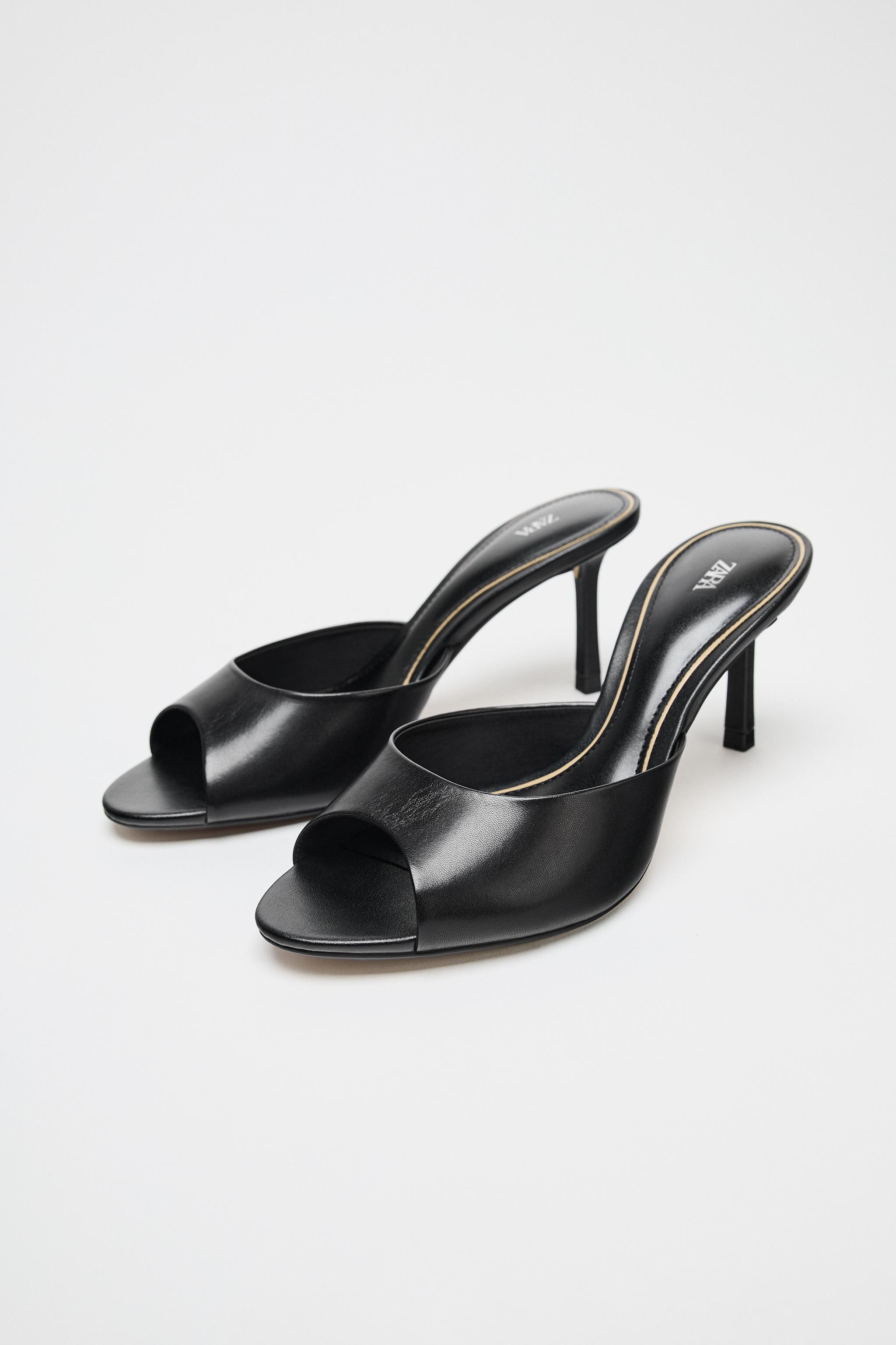 ZARA】ベルベット風リボン ハイヒールシューズ 2203/510 (ZARA