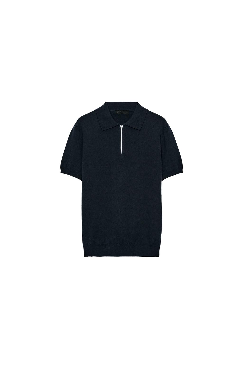 KNIT ZIP POLO SHIRT - image 3