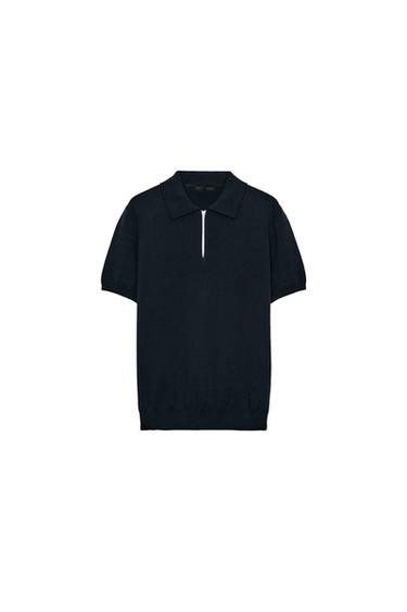 POLO PUNTO CREMALLERA - Marino de Zara