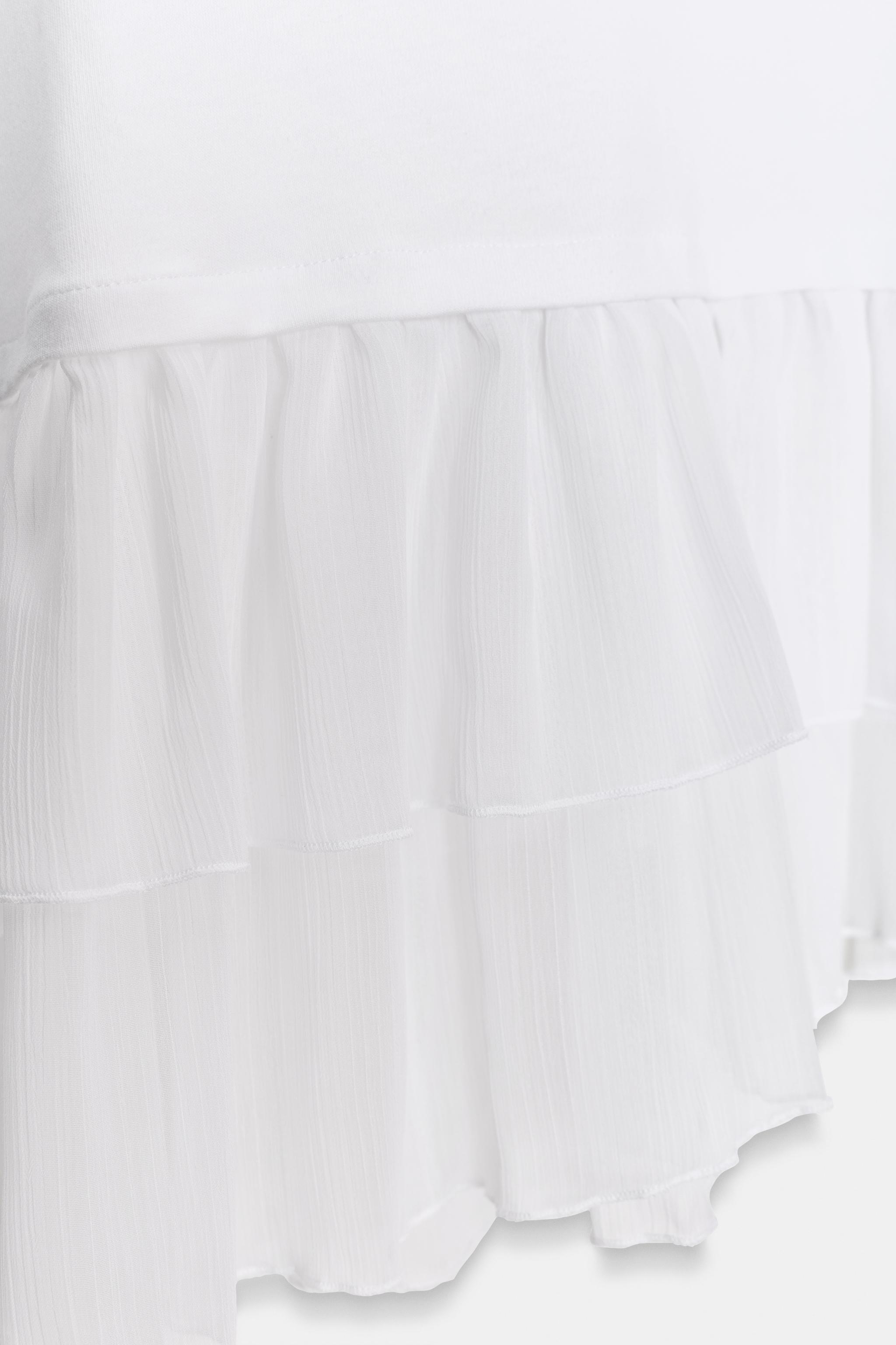 COMBINATION RUFFLE TOP