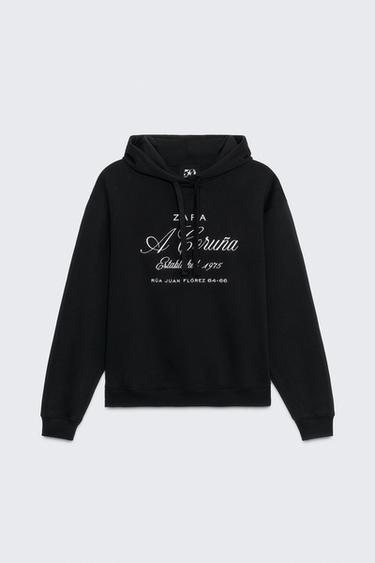50TH ANNIVERSARY EMBROIDERED HOODIE - Black by Zara