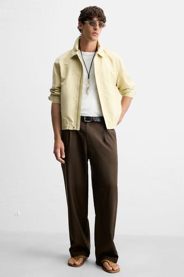 RELAXED FIT FLOWING TROUSERS - Chocolate by Zara - Image 4