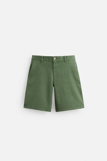 BERMUDA CHINO REGULAR FIT - Vert de Zara - Image 5