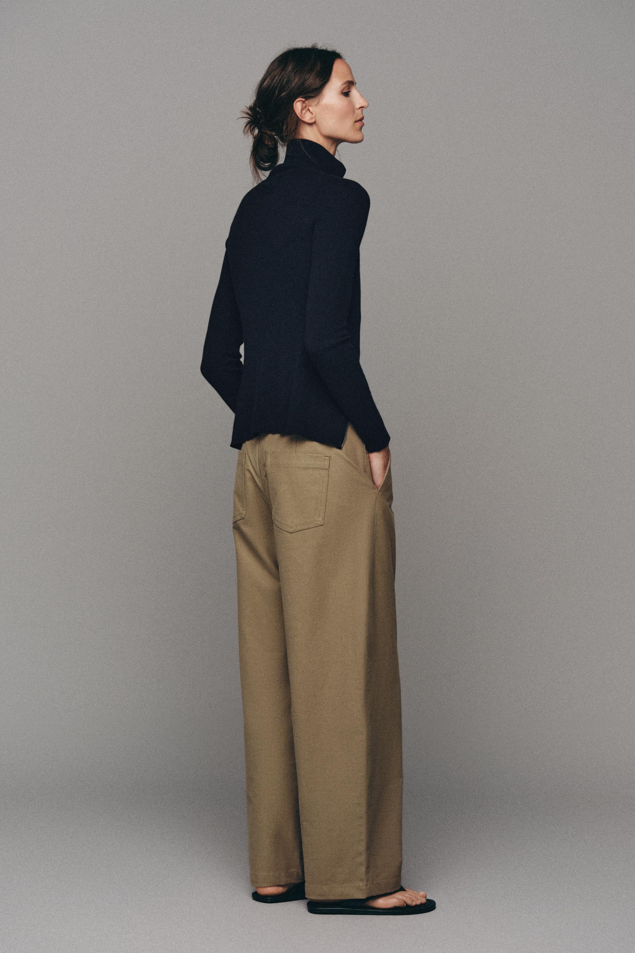 Zara FİTİLLİ TRİKO HIRKA görsel 5