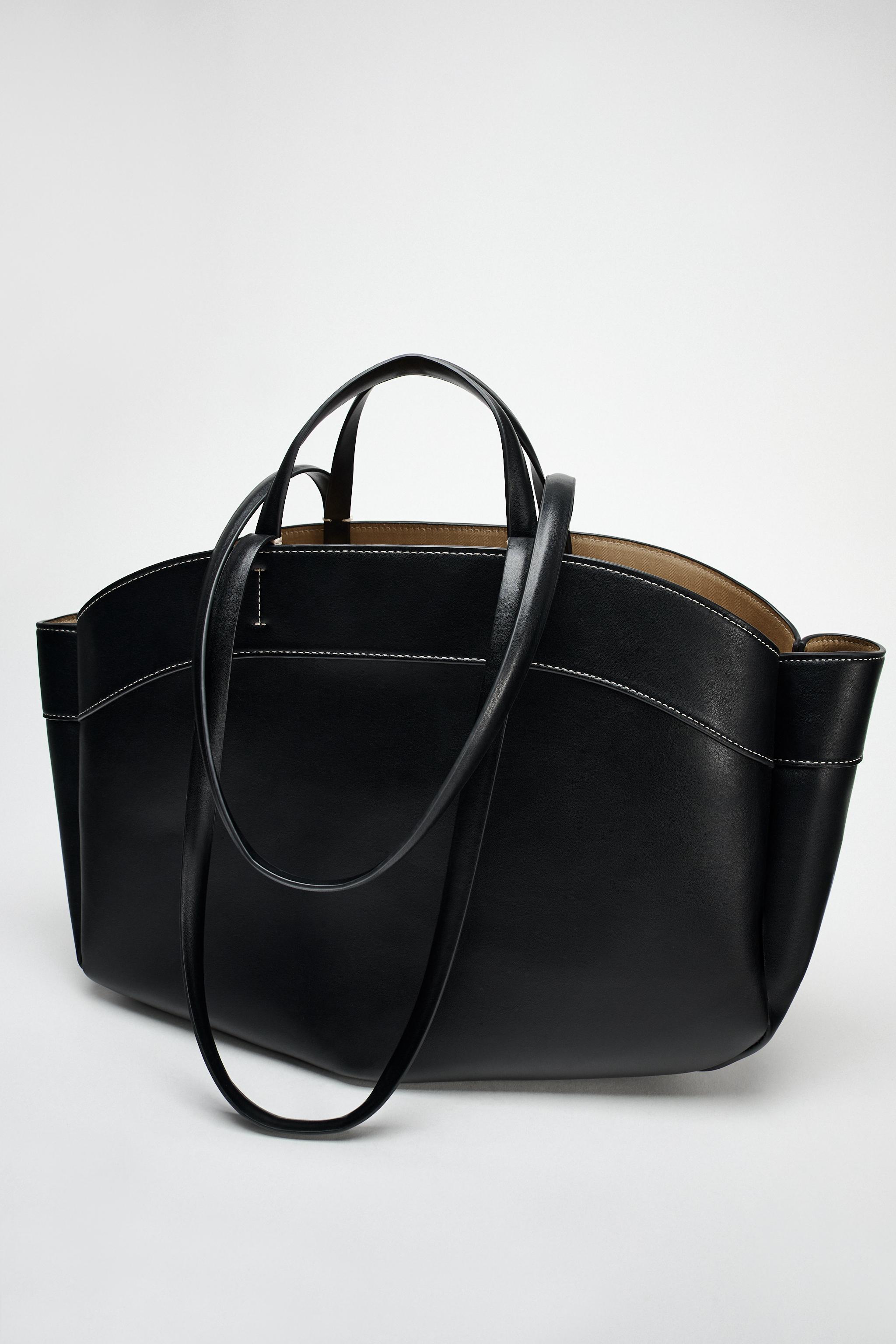 LARGE SHOPPER BAG - Black | ZARA United States